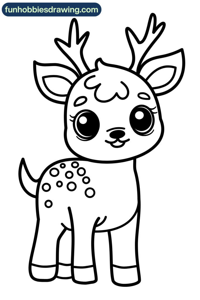 how to drawing deer