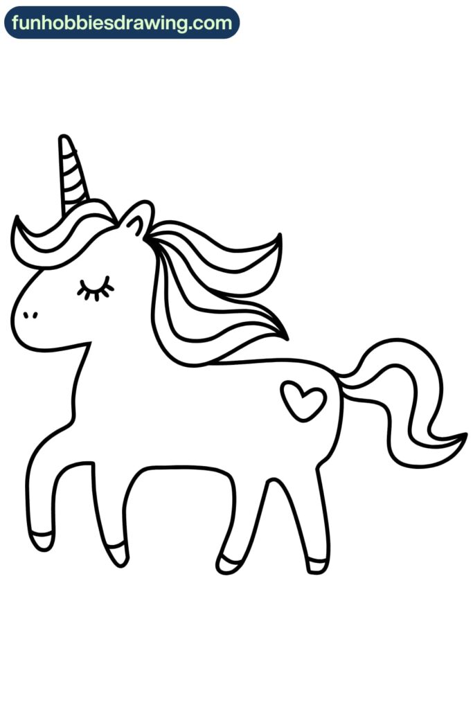 World of Fantasy unicorn drawing